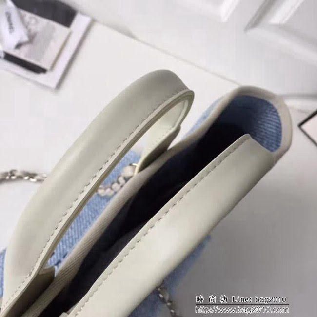香奈兒CHANEL 2018早春度假系列最新火爆大號帆布沙灘包手提購物袋 DSC1295